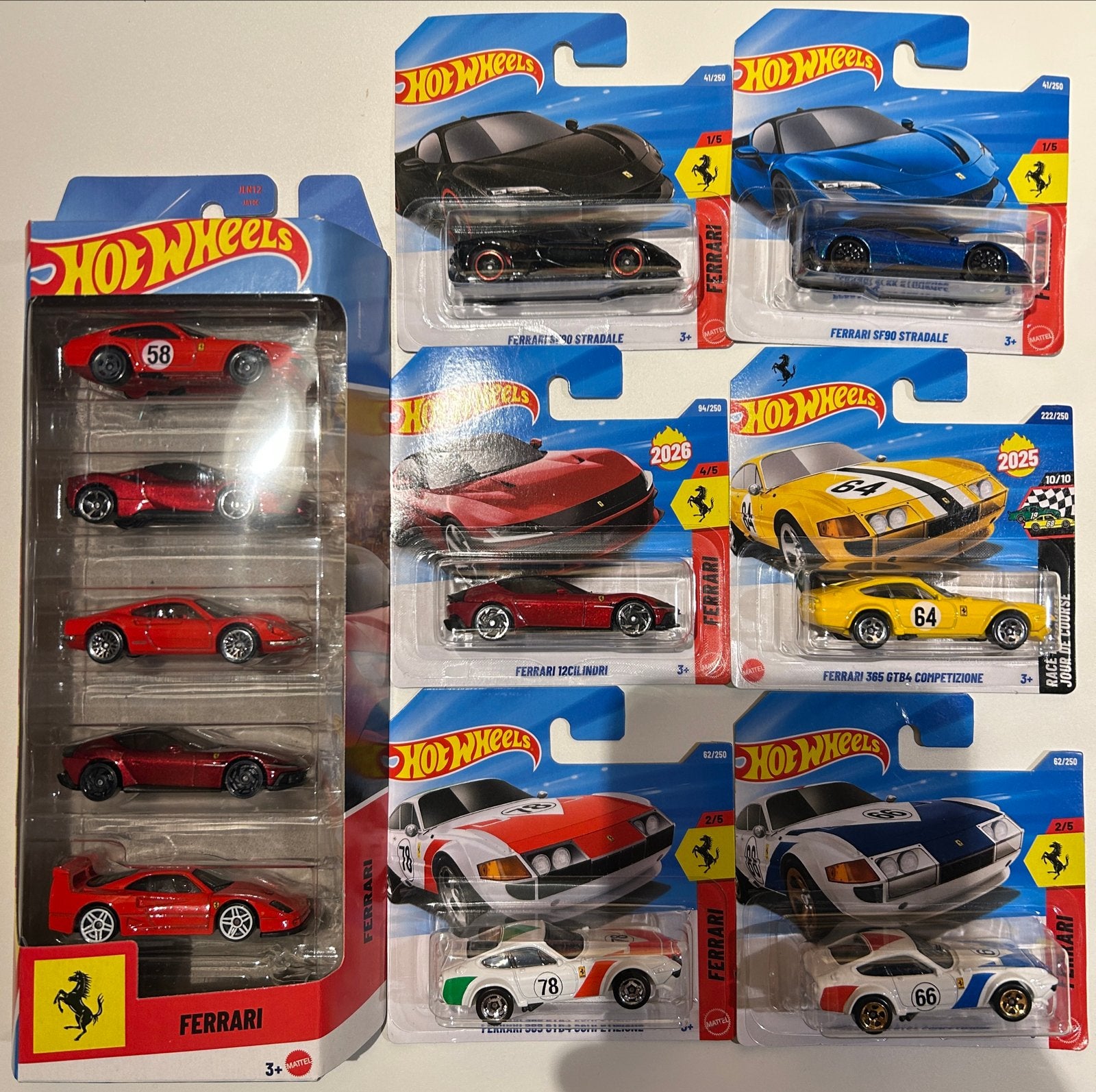 11x Hot Wheels Ferrari Collectie, Ophalen of Verzenden, Nieuw