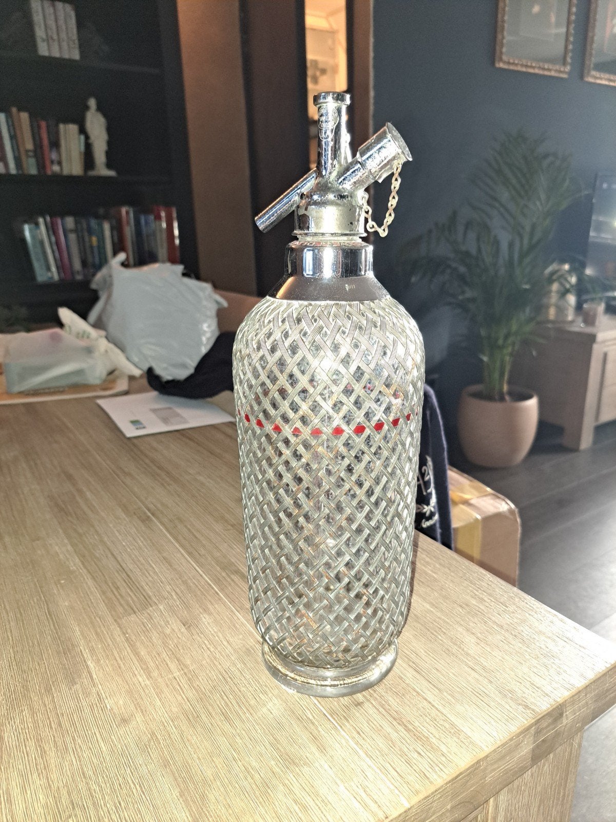 Mooie antieke spuitwaterfles, Ophalen of Verzenden