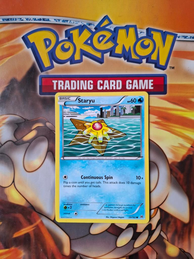Staryu 29/162 XY Breakthrough pokemon kaart, Ophalen of Verzenden, Zo goed als nieuw