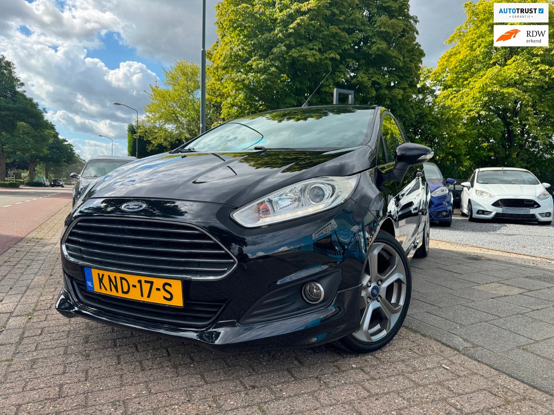 Ford Fiesta 1.0 Clima Elek Pakket ST-Line 17” 125 Pk, Auto's, Voorwielaandrijving, Gebruikt, Zwart, Automatische klimaatregeling