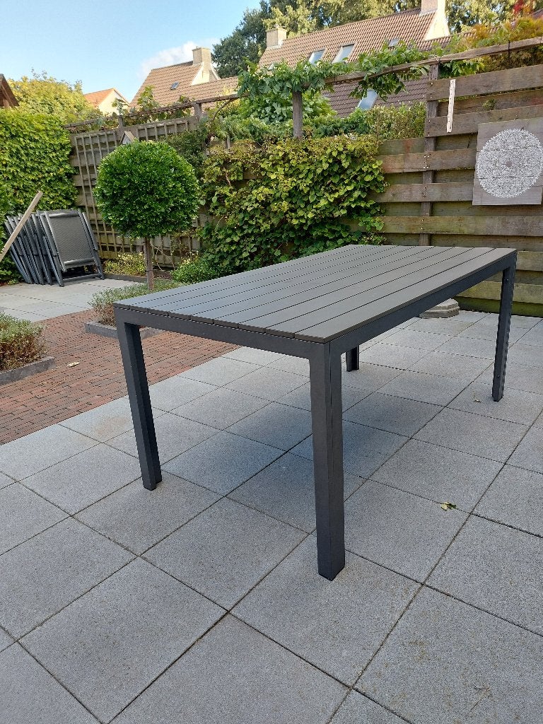 tuintafel, Tuin en Terras, Ophalen, Gebruikt, Rechthoekig, Overige materialen