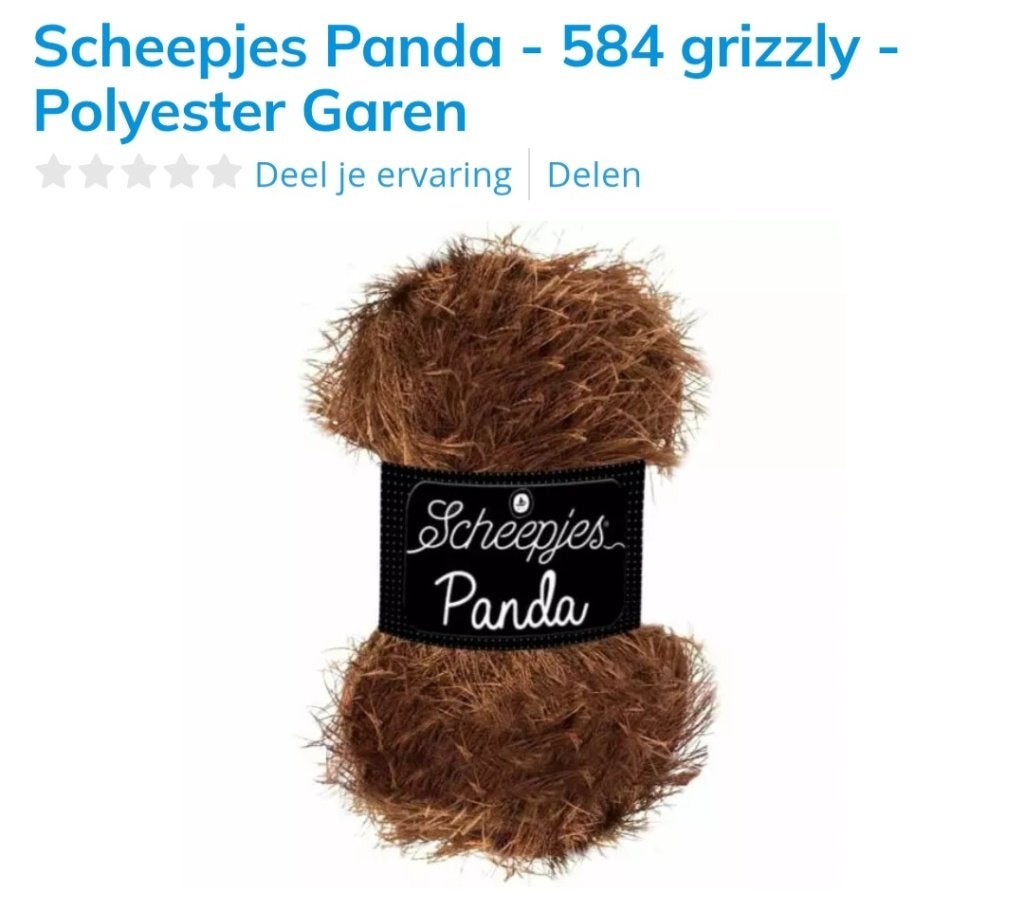 GEZOCHT (help!) Scheepjes Panda bollen kleur 584, Hobby en Vrije tijd, Breien en Haken, Ophalen of Verzenden, Nieuw, Breien of Haken