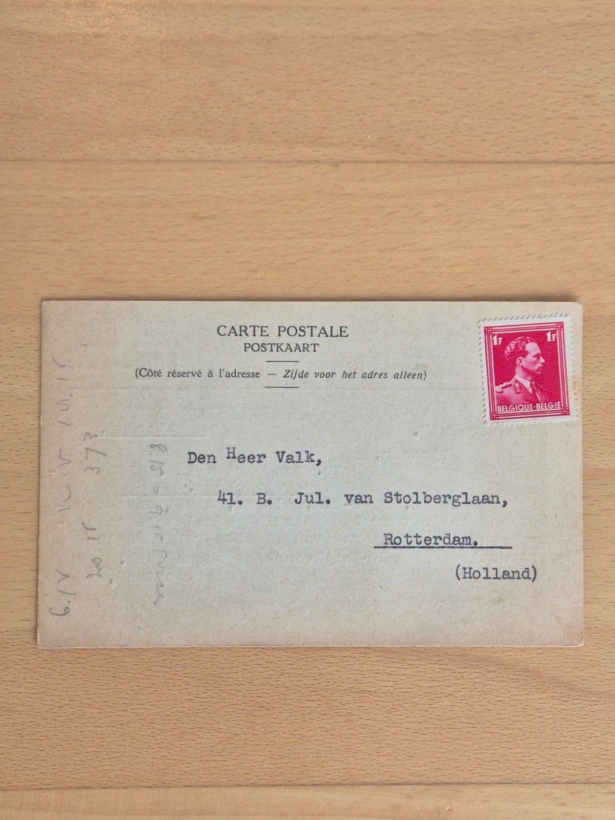 Kaart 1939 België, Postzegels en Munten, Brieven en Enveloppen | België, Ophalen of Verzenden, Envelop