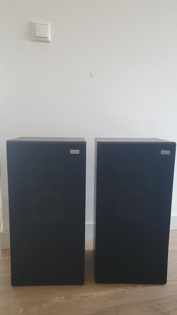 Akai SR-1250 3-weg luidsprekersysteem, Audio, Tv en Foto, Luidsprekers, Gebruikt, 60 tot 120 watt, Front, Rear of Stereo speakers