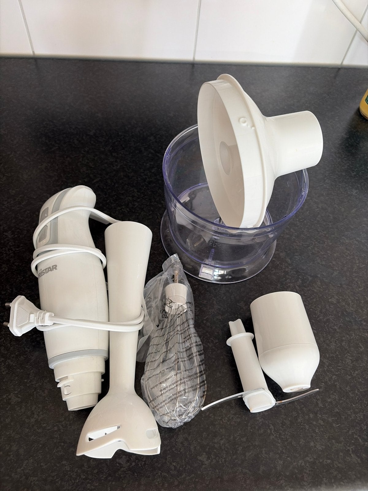 Tristar Staafmixer Set, Minder dan 1 liter, Ophalen, Zo goed als nieuw, 2 snelheden
