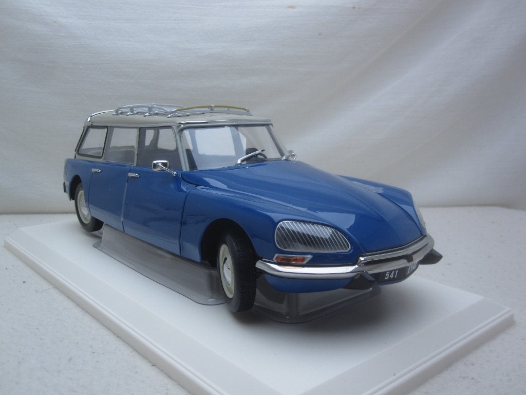 Citroën DS 21 Break 1970 Blauw/grijs  1:18 Norev, Hobby en Vrije tijd, Ophalen of Verzenden, Nieuw, Auto, Norev
