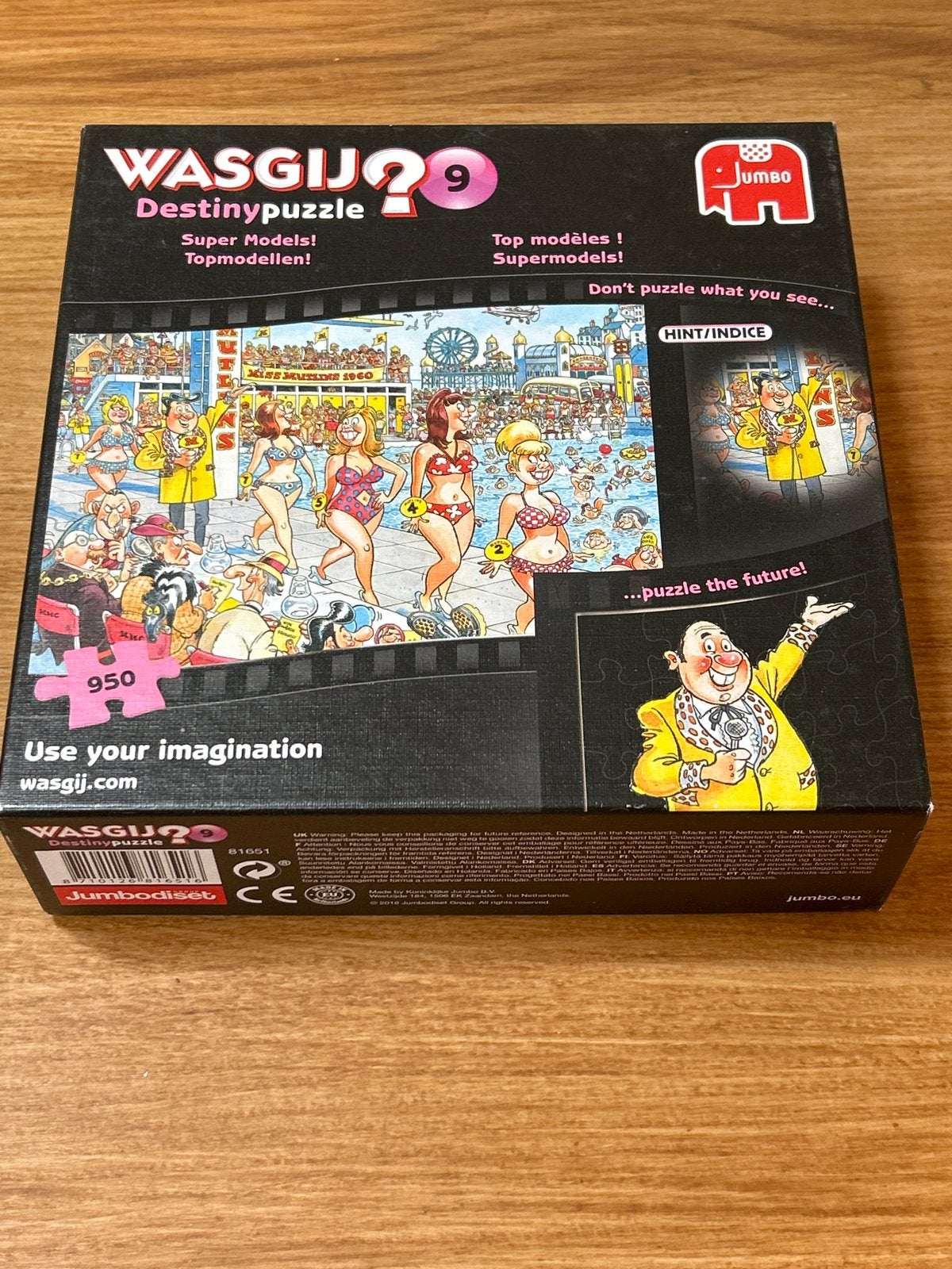 Wasgij Destiny 9: Supermodellen Legpuzzel 950 stukjes, Ophalen, 500 t/m 1500 stukjes, Zo goed als nieuw, Legpuzzel