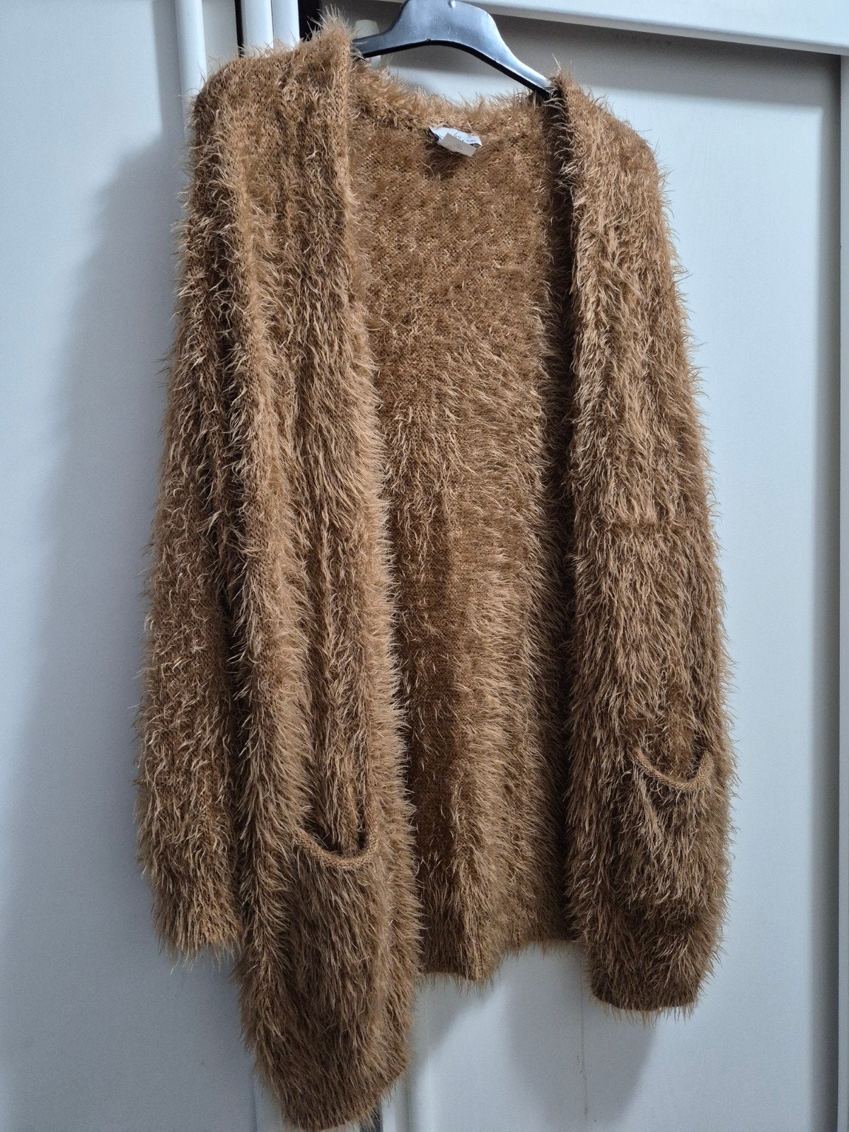 lang harig fluffy bohemian vest xl-xxl oversised ibiza, Kleding | Dames, Bruin, Maat 46/48 (XL) of groter, Basiically you, Ophalen of Verzenden
