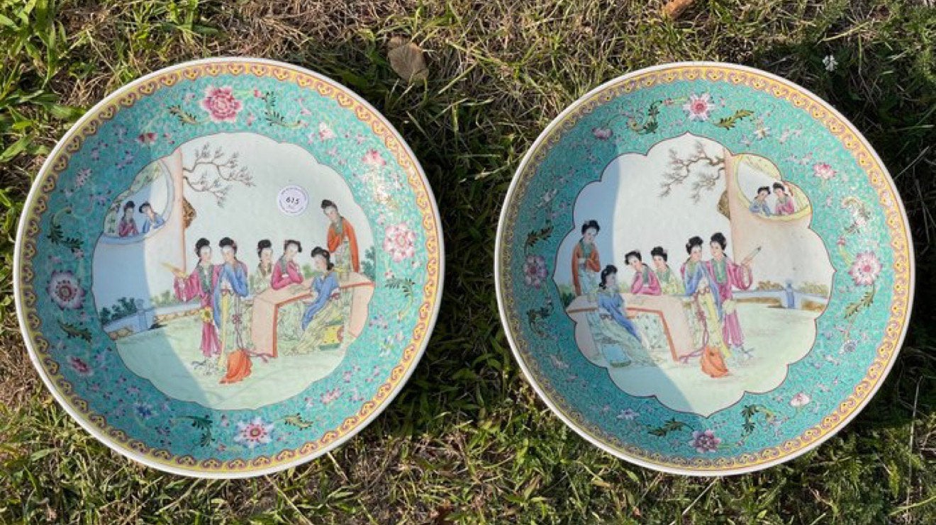 Chinees chinese schotel 33cm puntgaaf!, Ophalen of Verzenden