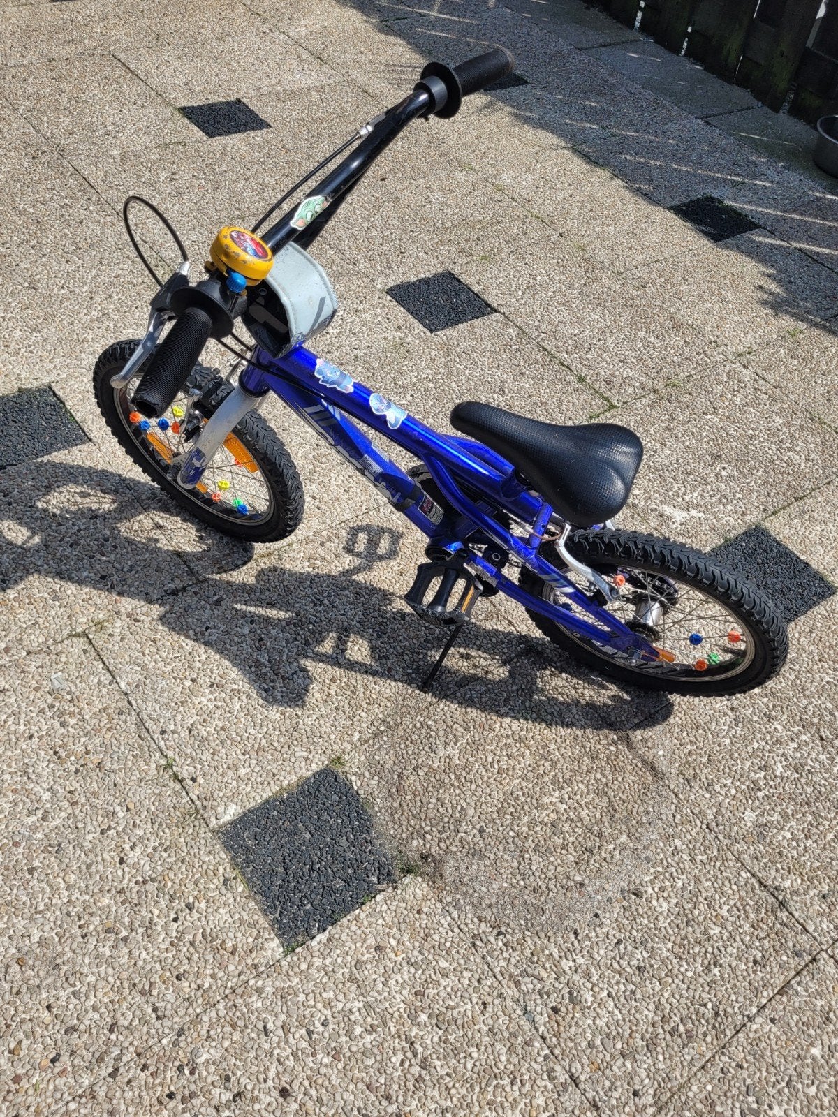 Leuke kinderfiets voor zoontje - achterband lek, BMX, Velgrem, Ophalen of Verzenden, 16 tot 20 inch