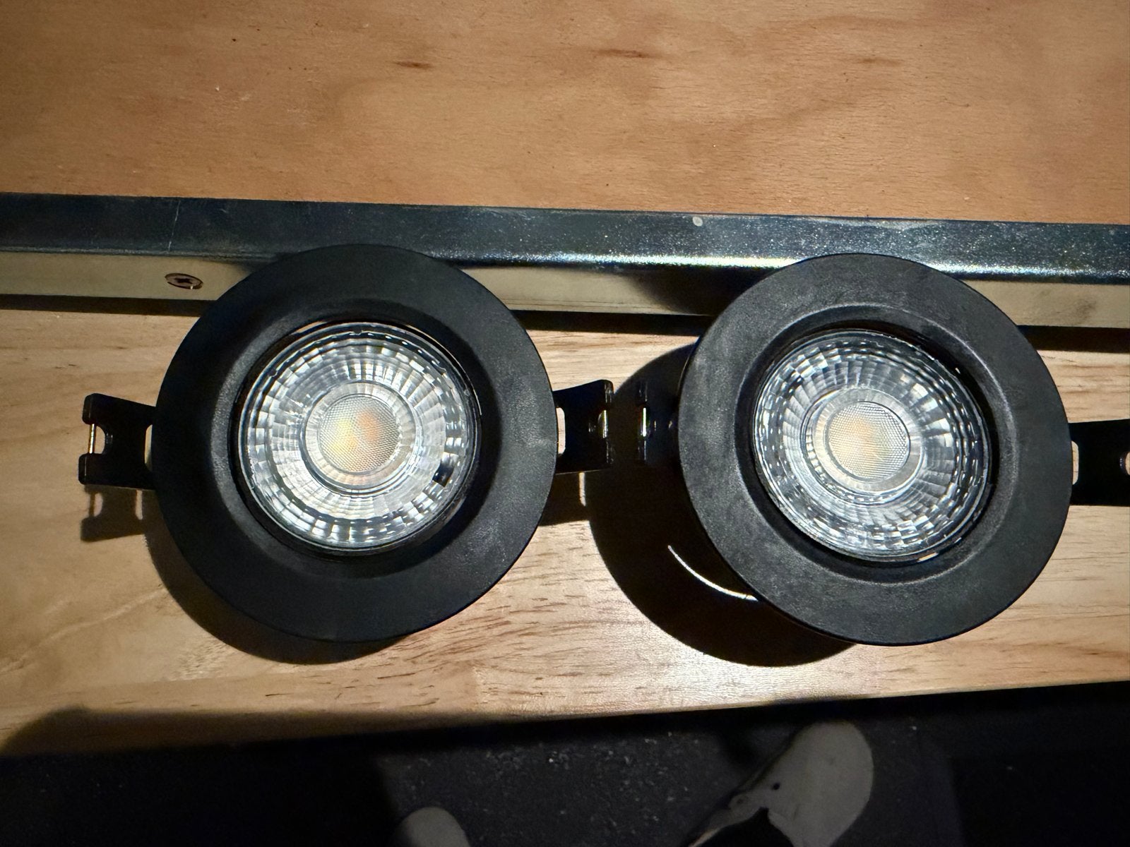8x LSC Smart Downlight Inbouwspots - 1 knippert soms, Kunststof, Gebruikt, Overige merken, Ophalen of Verzenden