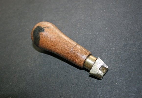 Messing stempel '3', Ophalen of Verzenden