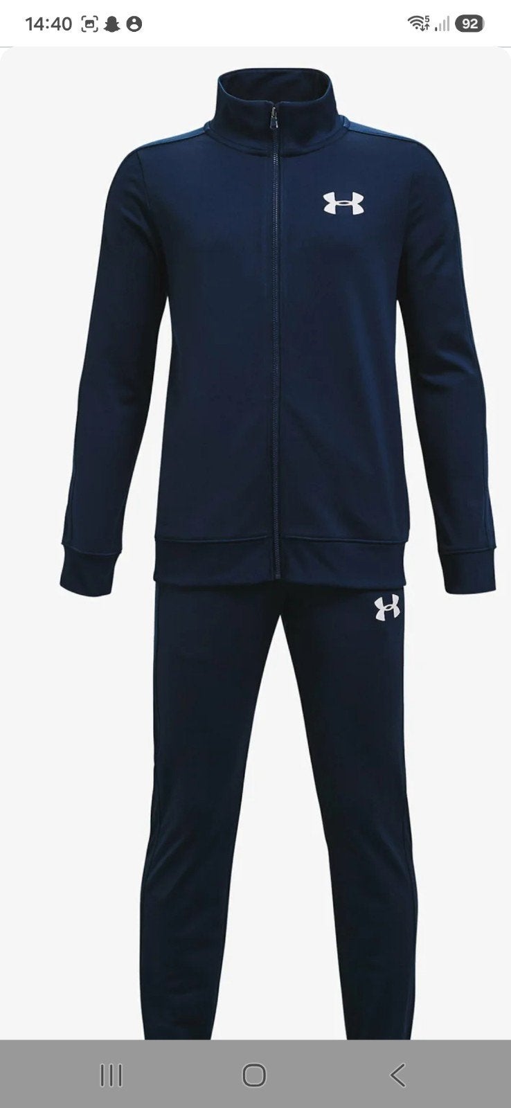 Zeer net Under Armour trainingspak voor jongens 12-14 jaar, Ophalen of Verzenden, Zo goed als nieuw, Under Armour, Jongen