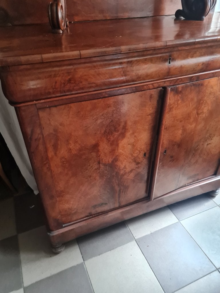 Antieke Franse bonheur kast, vitrine kast, Ophalen