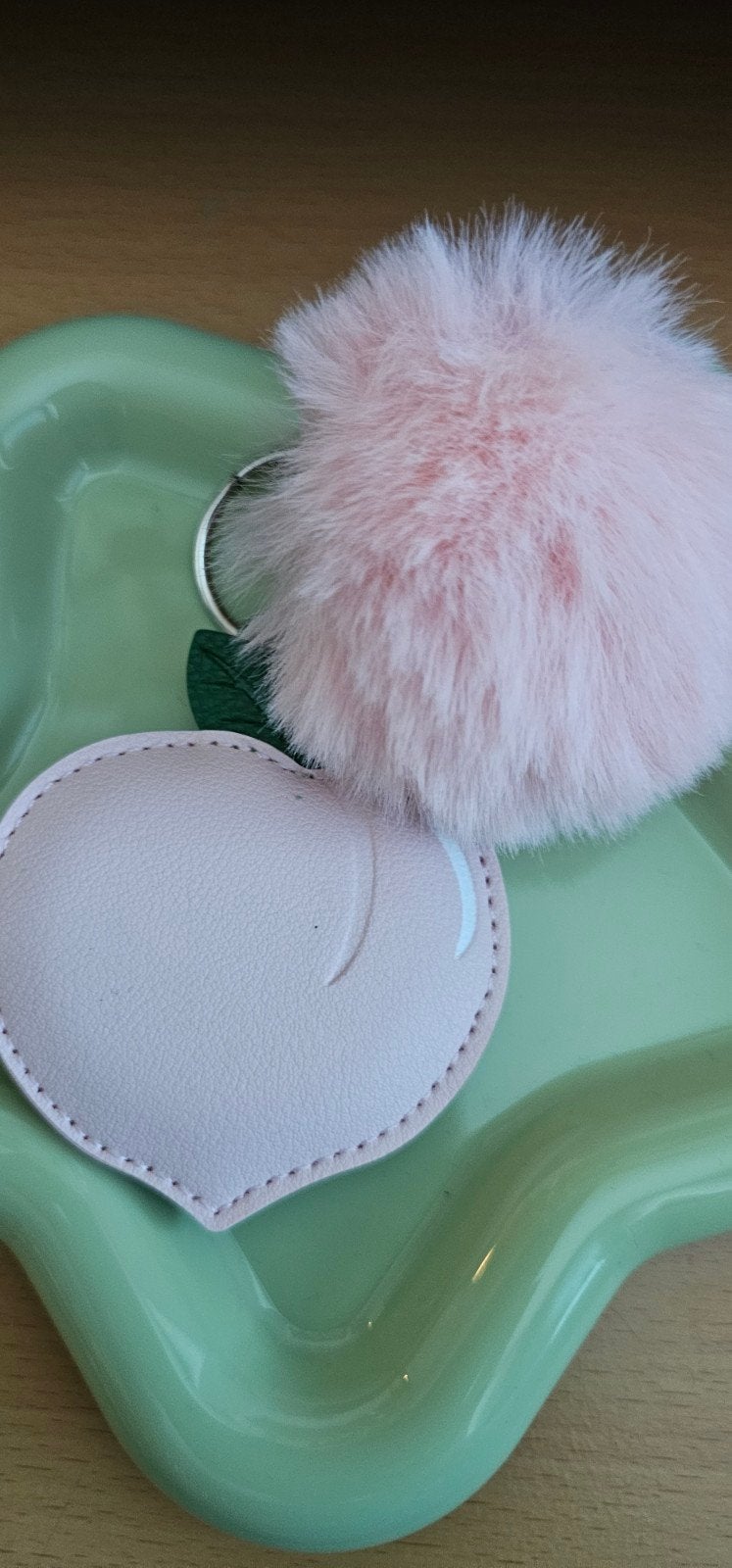 Roze Perzik Pom Pom Sleutelhanger, Ophalen of Verzenden, Nieuw