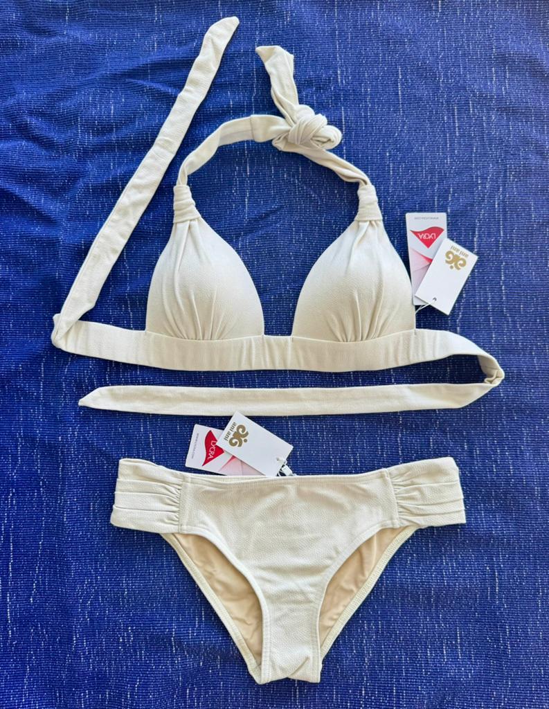 Ani Ani leather look Ivoor kleurige bikini mt 36 - S, Ophalen of Verzenden, Nieuw, Bikini