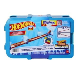 Hotwheels: Track Builder: IJzige Crashset, ., Nieuw, Ophalen of Verzenden, .