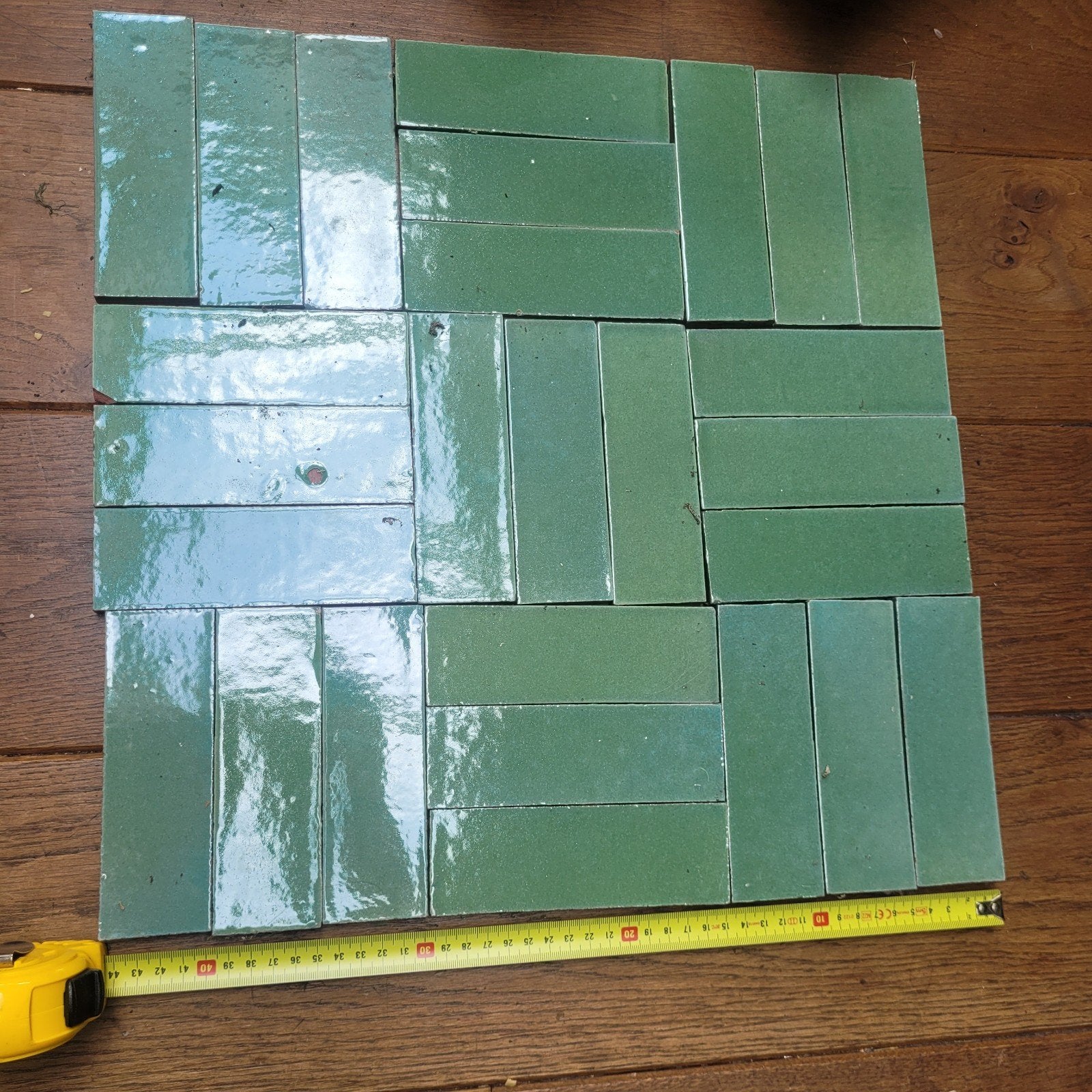 Groene tegel 5x10 Versa Tile Maroc, Ophalen, Nieuw, Minder dan 20 cm, Minder dan 20 cm