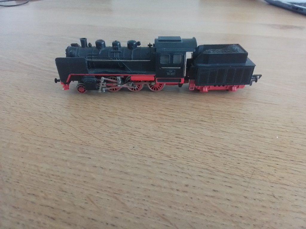 Fleischmann stoomlocomotief met kolenwagon, Hobby en Vrije tijd, Ophalen, Gebruikt, Fleischmann, Gelijkstroom