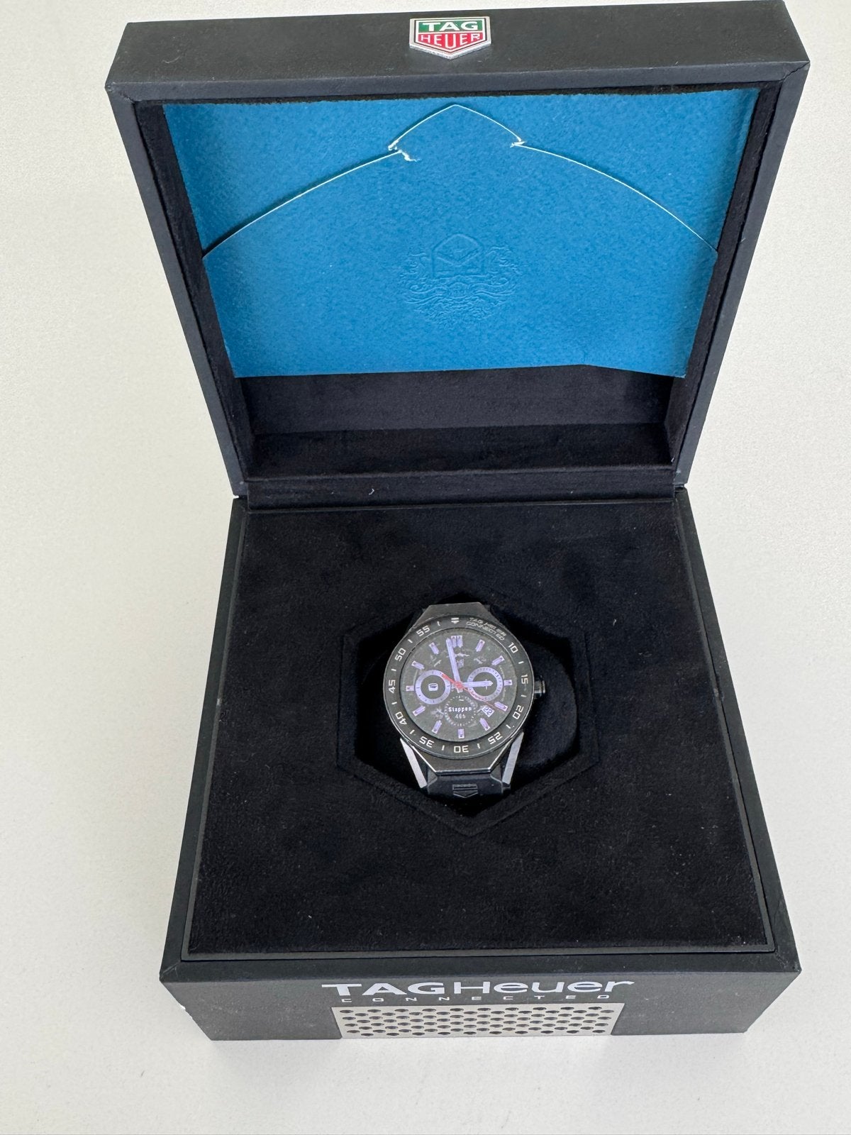 TAG Heuer Connected Porsche Edition Smartwatch, Zwart, Ophalen of Verzenden, Zo goed als nieuw, GPS
