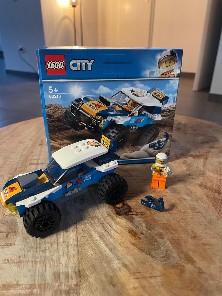 LEGO set woestijn rallyauto compleet. Serienummer 60218, City, Lego, Ophalen of Verzenden, Zo goed als nieuw