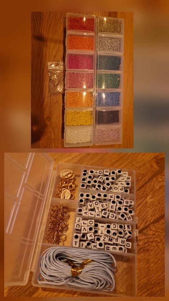 Kralenset kleuren + letters, Hobby en Vrije tijd, Kralen en Sieraden maken, Ophalen of Verzenden, Kraal
