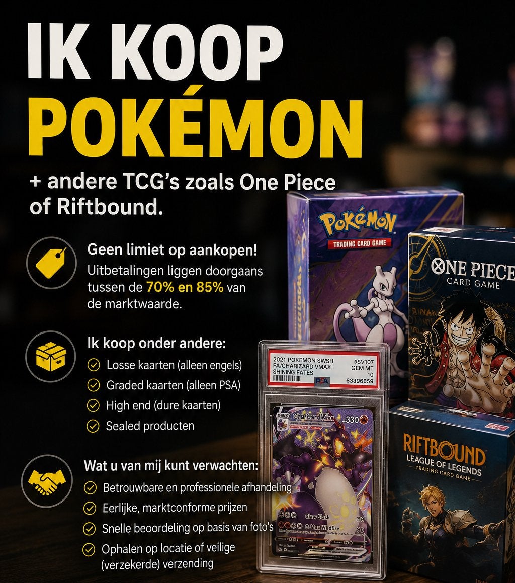Inkoop Psa Slabs Pokemon & One Piece, Ophalen of Verzenden, Zo goed als nieuw