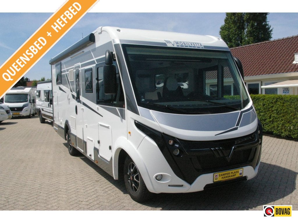 Mobilvetta Kea 90 I Queensbed, Hefbed, XXL Garage., Caravans en Kamperen, Fiat, Airbags, Bedrijf, Luifel