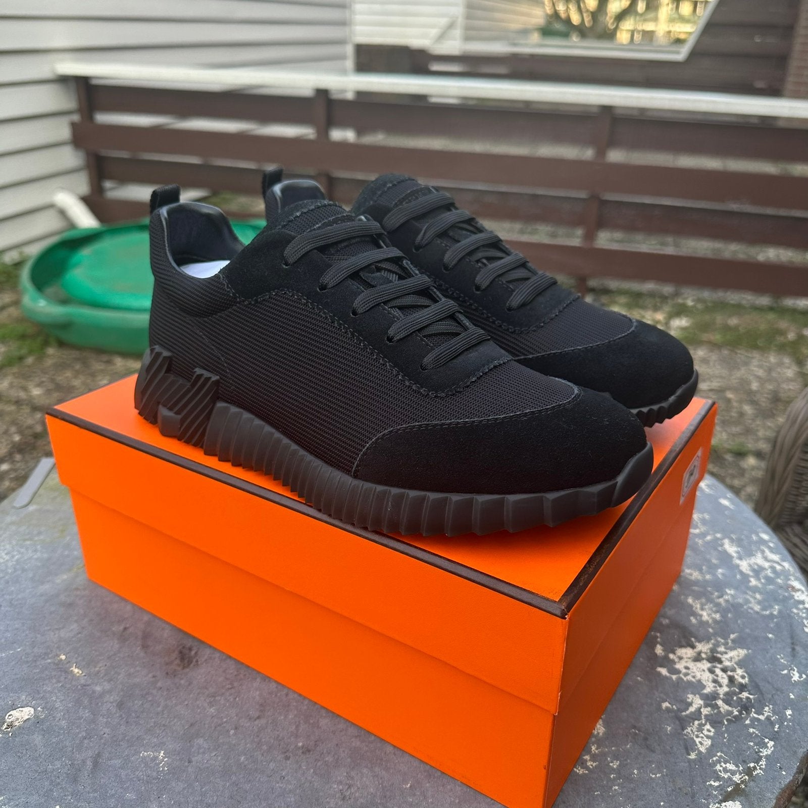 Hermes Sneaker - Zwart - Maat 43, Ophalen of Verzenden, Zo goed als nieuw, Zwart