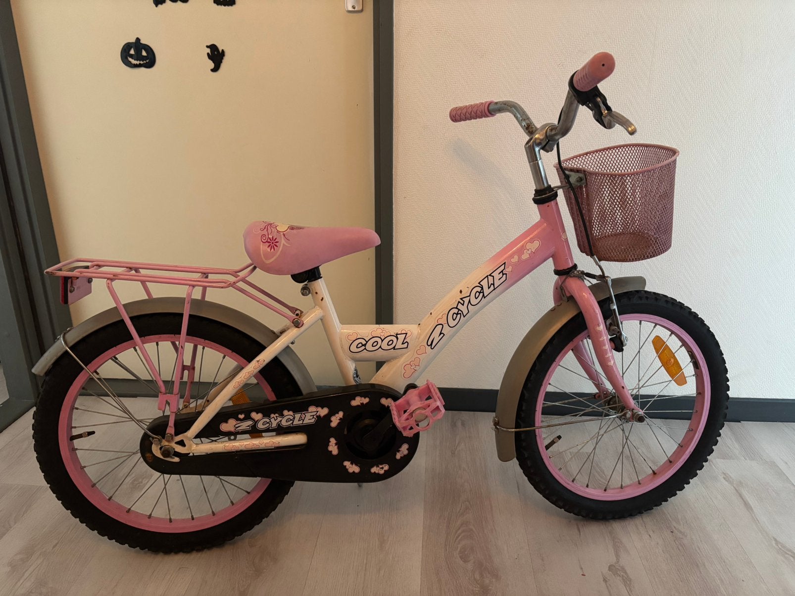 2cycle kinderfiets 18 inch, Ophalen, Gebruikt, Terugtraprem, 16 tot 20 inch