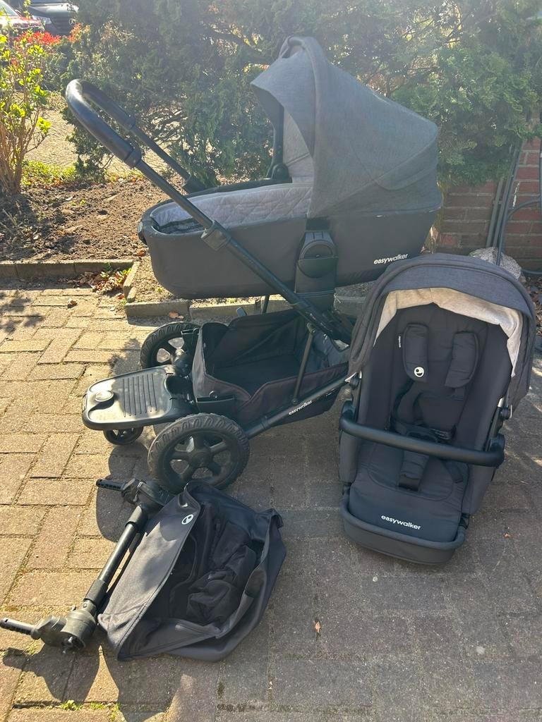 Easywalker Harvey2 duo wagen, Gebruikt, Combiwagen, Verstelbare duwstang, Ophalen