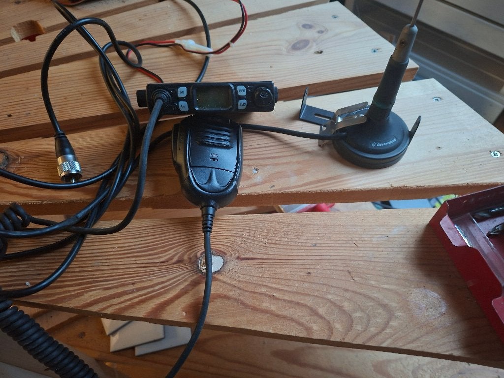 27 mc auto zender met antenne, Ophalen of Verzenden, Gebruikt, Zender en Ontvanger
