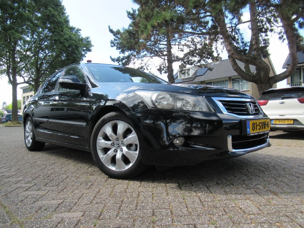 Honda Accord 3.5 V6 V-TEC NW Gr Beurt+Distributie+APK+Garant, Auto's, Automaat, Gebruikt, Beige, Leder