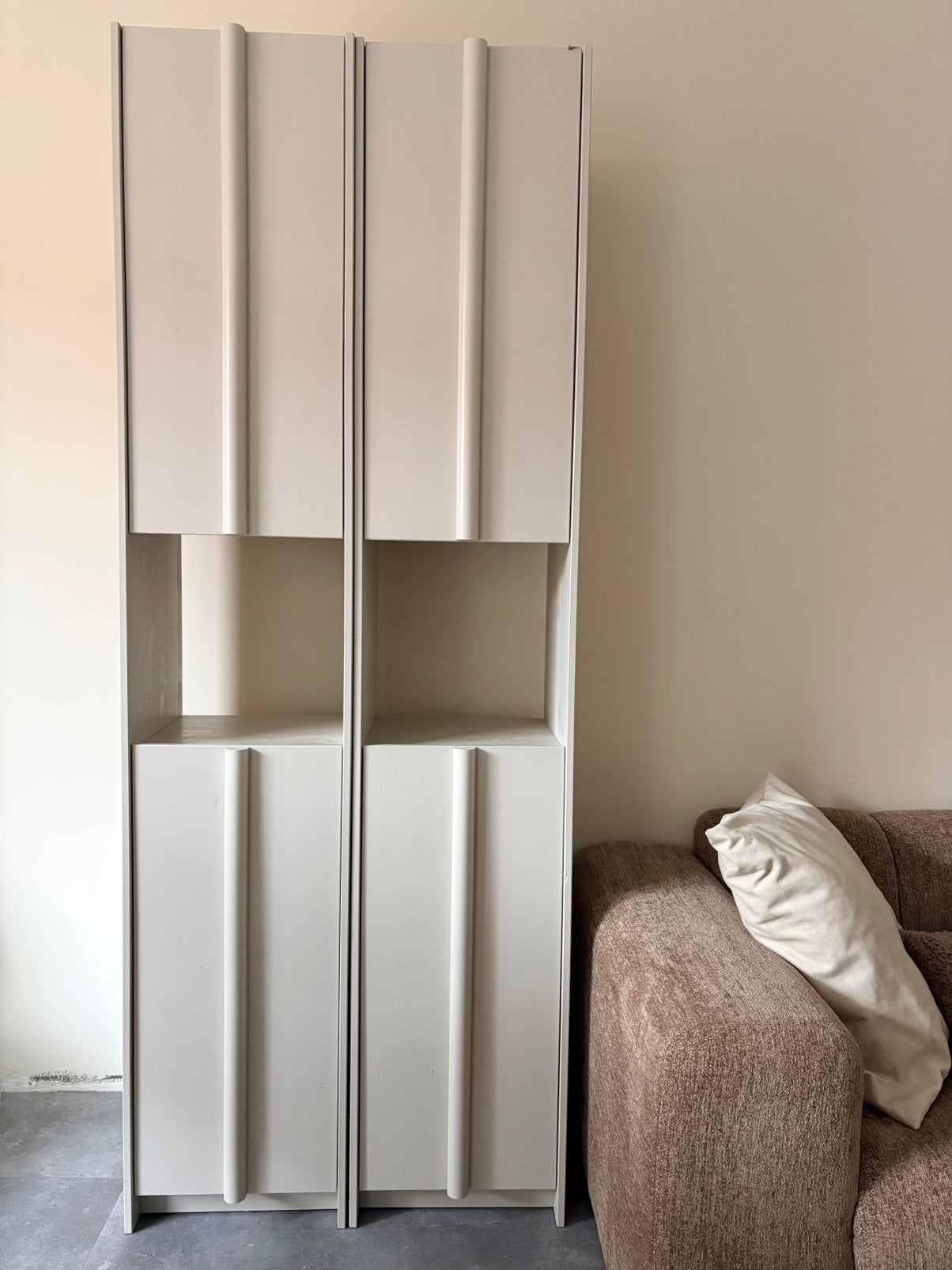 Woood smalle kast basu, Ophalen, Japandi, Minder dan 50 cm, Met deur(en)