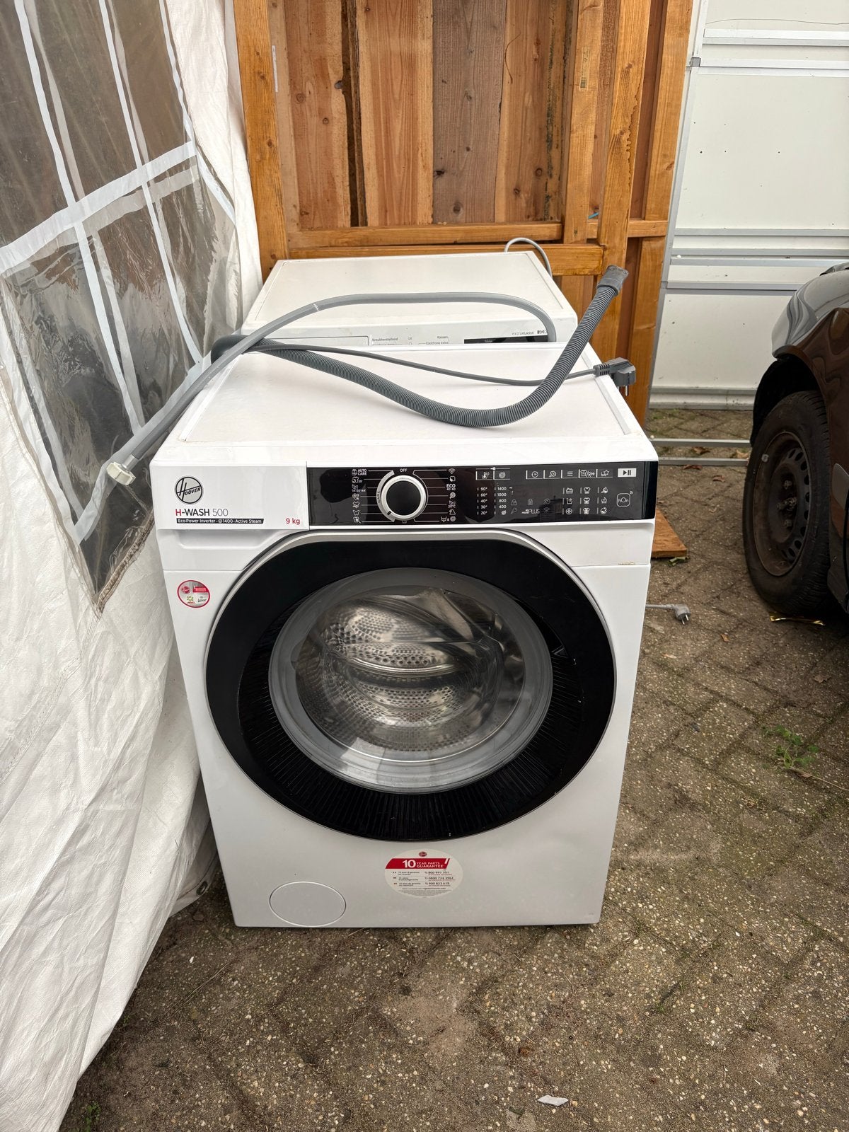 Hoover H-WASH 500 Wasmachine - 9 kg, Ophalen, 1200 tot 1600 toeren, Gebruikt, 8 tot 10 kg