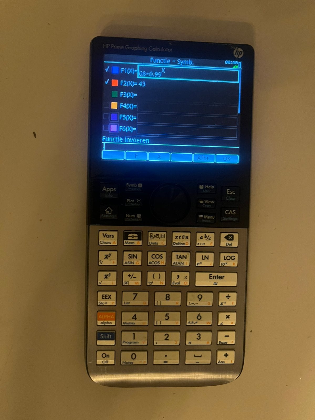 HP Prime Graphing Calculator, Ophalen of Verzenden, Grafische rekenmachine, Gebruikt