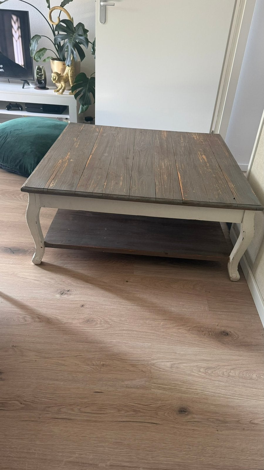 Gratis salontafel van hout, Ophalen, Gebruikt, 50 tot 100 cm, Vierkant