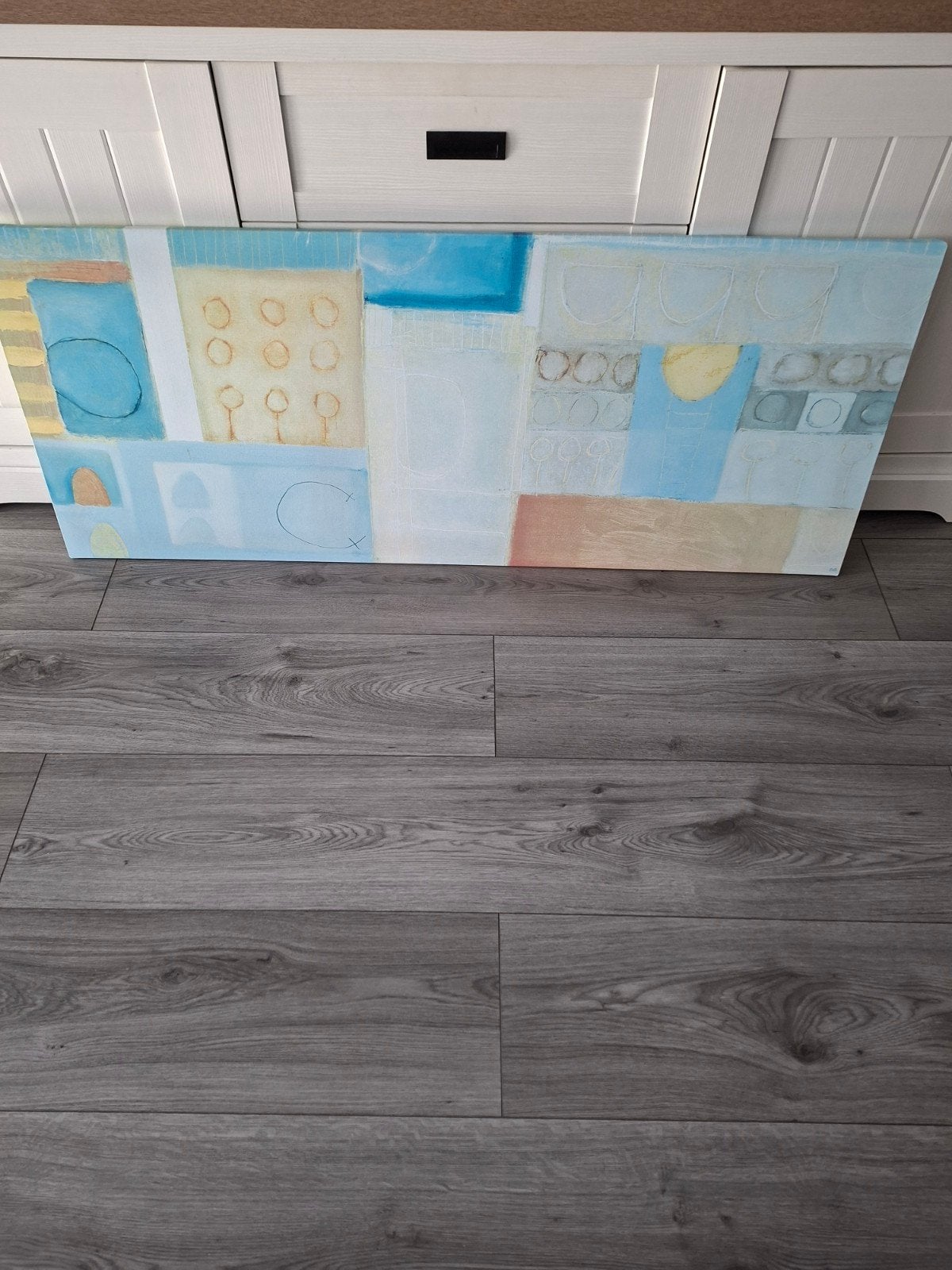 IKEA PJÄTTERYD Abstract Schilderij 140x56 cm, 50 – 75, 125 cm of meer, Ophalen of Verzenden, Print