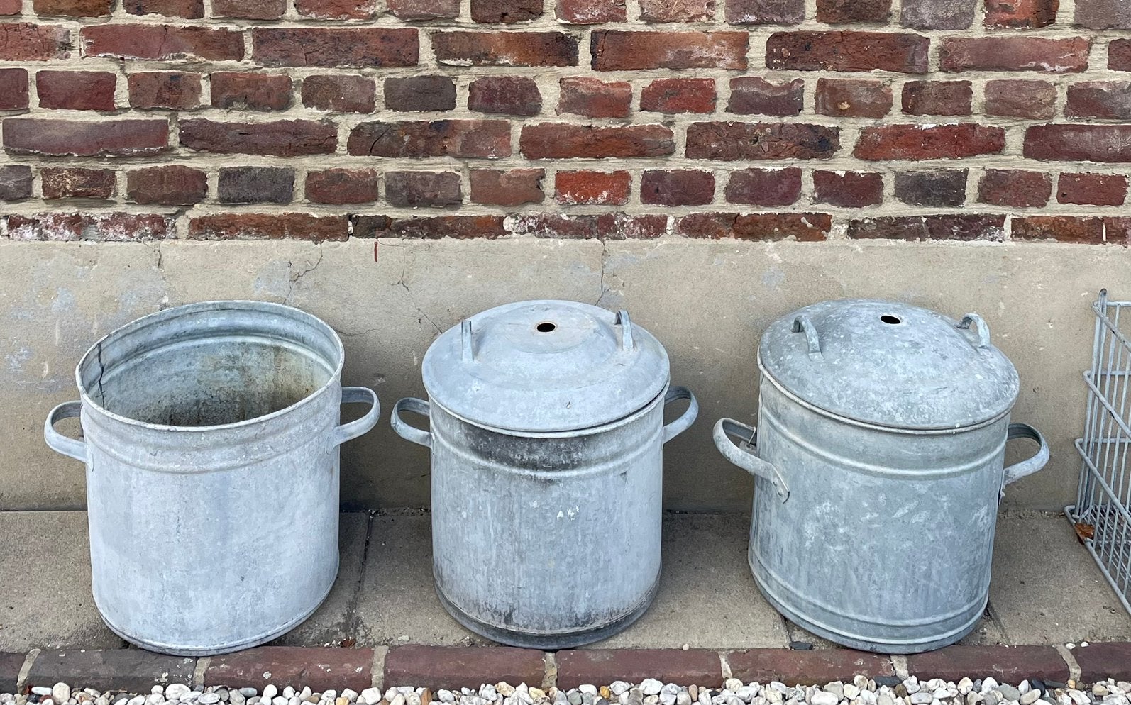 Brocante oud zinken ton / tonnen, Ophalen of Verzenden