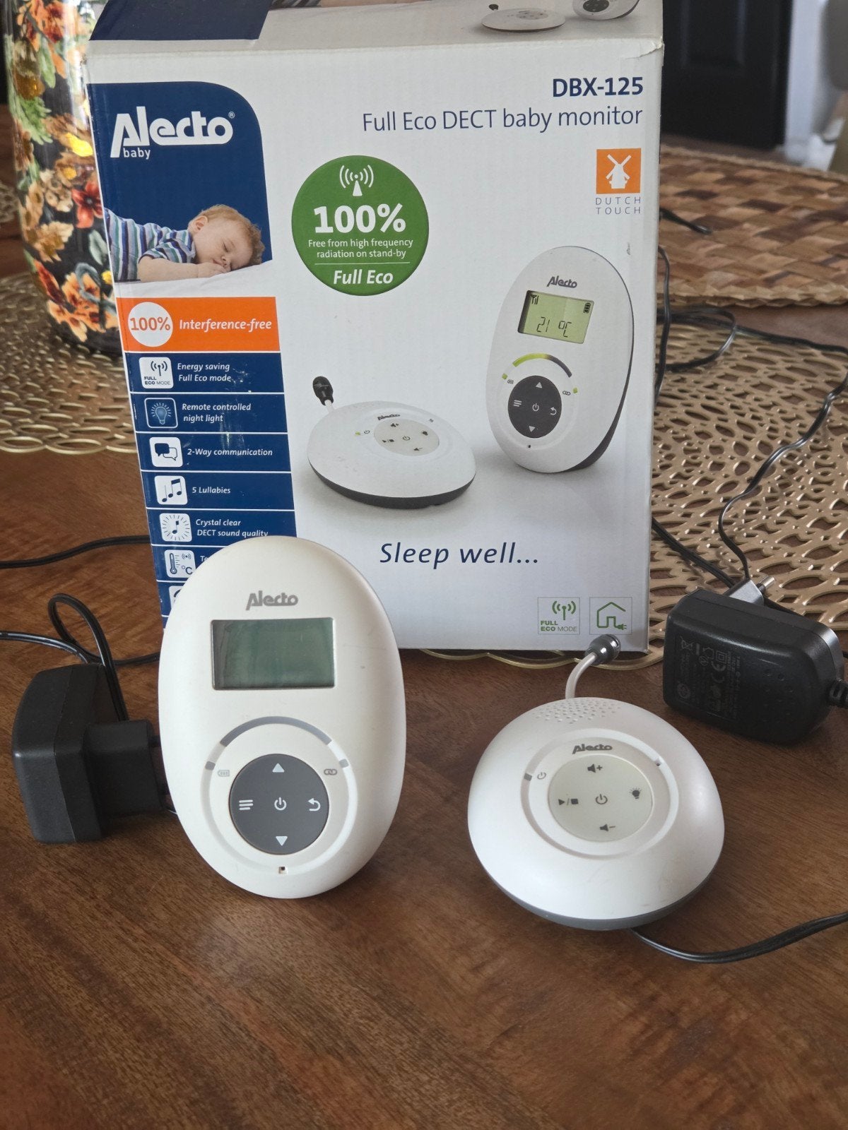 Zgan Alecto DBX- 125 Baby Monitor Babyphone., Ophalen of Verzenden, Zo goed als nieuw, 250 meter of meer