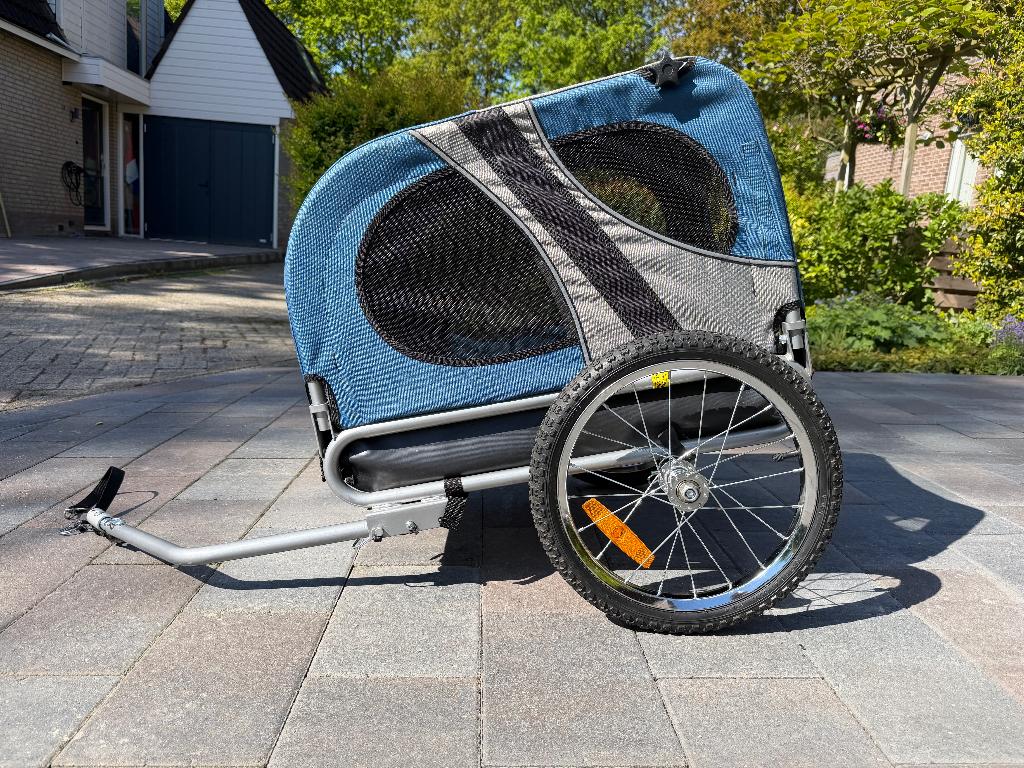 Hondenfietskar- Opvouwbaar - Blauw - Medium, Dieren en Toebehoren, Ophalen, Gebruikt