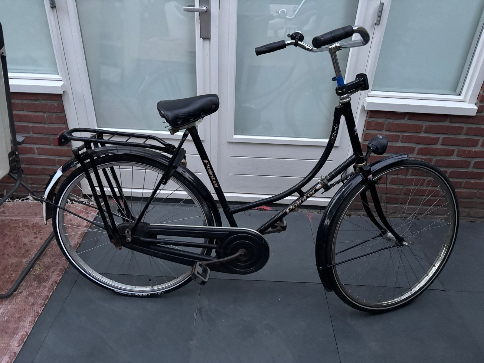 Damesfiets 58 cm  framemaat- Zwart - Gebruikt, 56 cm of meer, Ophalen, Gebruikt