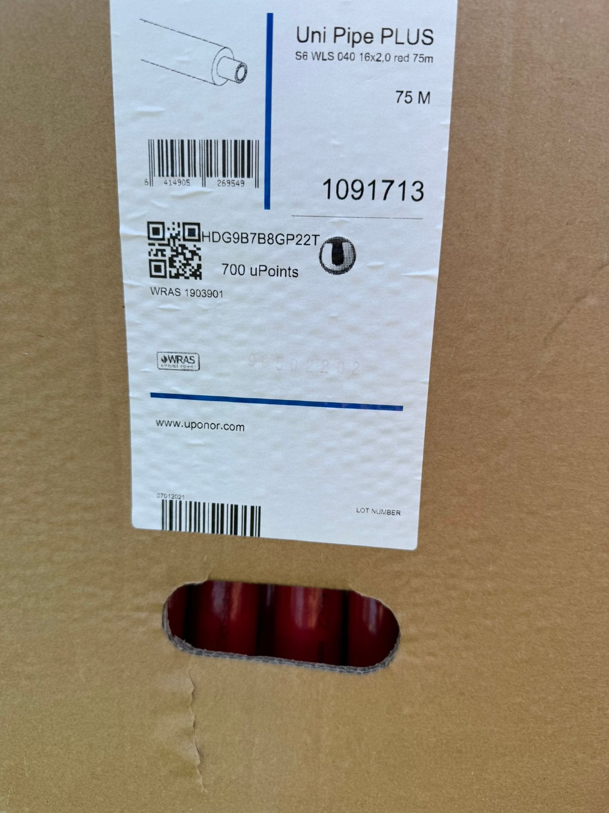 UPONOR leiding volle rol!, Ophalen, Nieuw