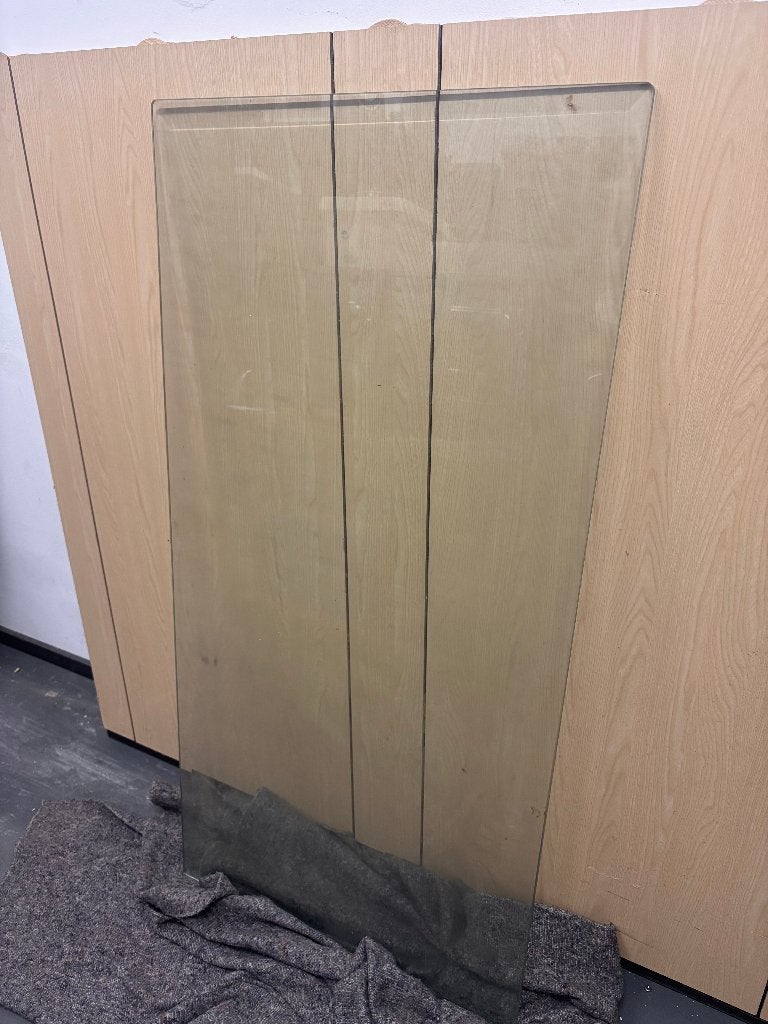 Tafel blad GLAS 190 x 90, Huis en Inrichting, Tafelonderdelen, Ophalen, Gebruikt, 50 tot 100 cm, Glas