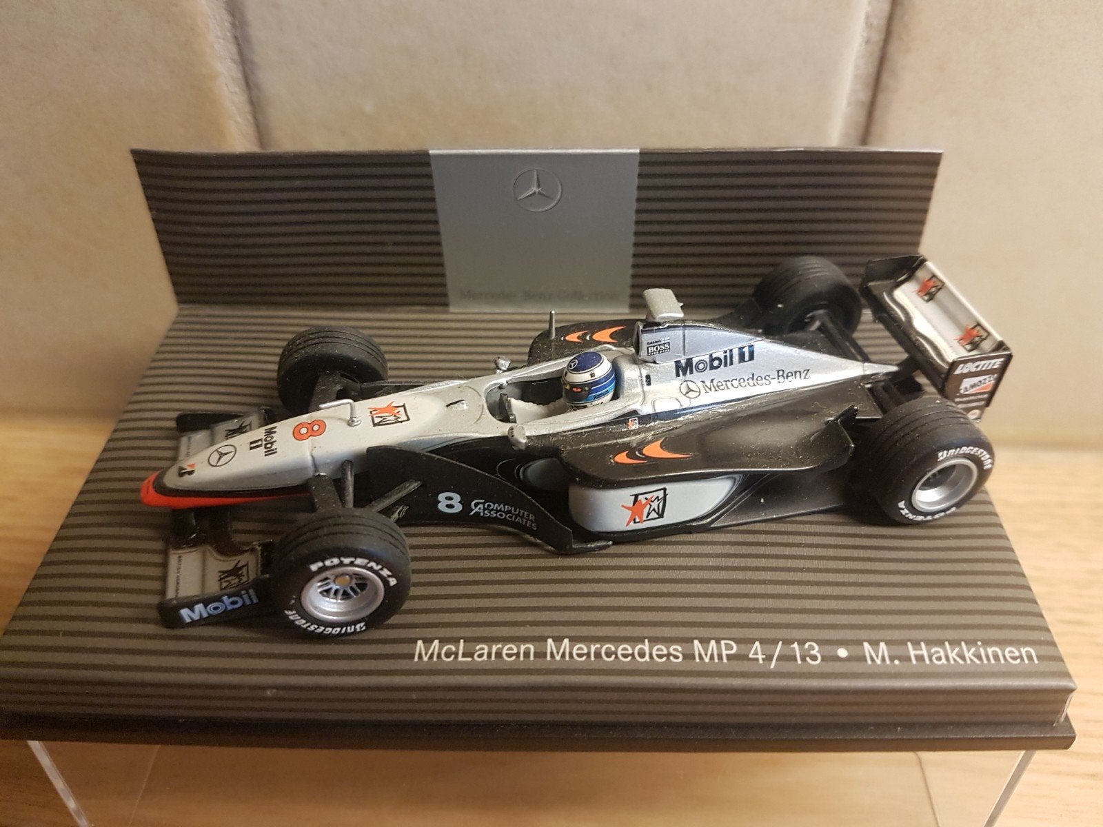 F1 mclaren mercedes mp4/13 mika hakkinen 1998, Ophalen of Verzenden, Zo goed als nieuw, Auto, MiniChamps