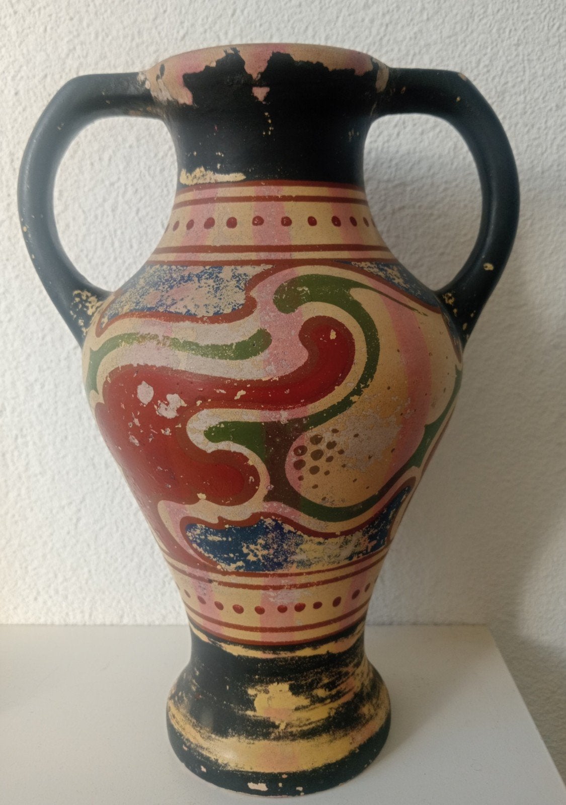 Oude vintage Gouda Plateel vaas jaren 20, Antiek en Kunst, Ophalen of Verzenden