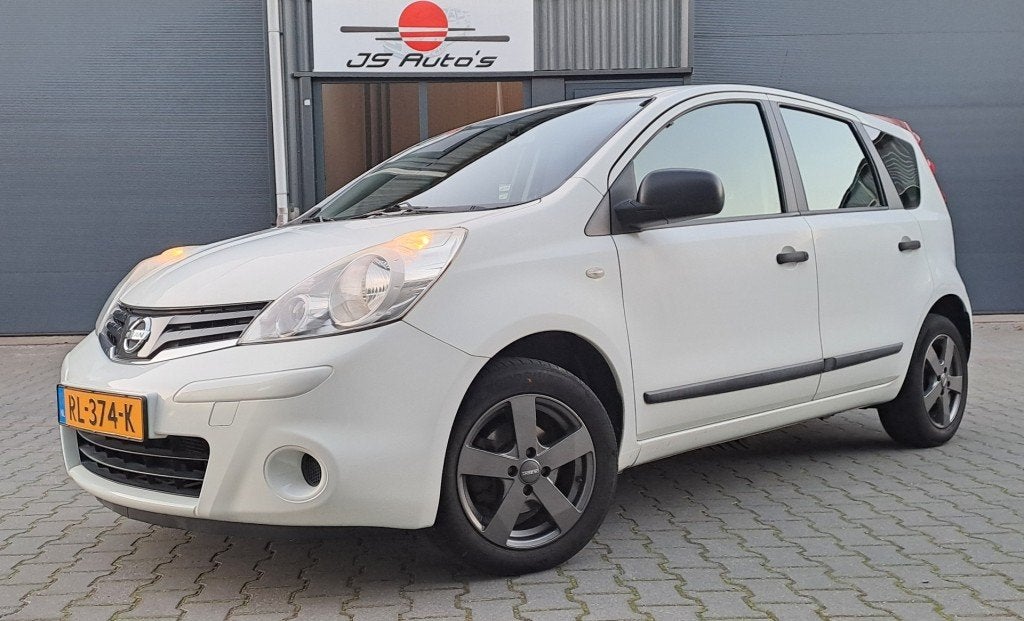 Nissan NOTE 1.4 2010/Wit/Airco/Bluetooth/APK 03/2027, Gebruikt, 4 cilinders, Bedrijf, Bluetooth