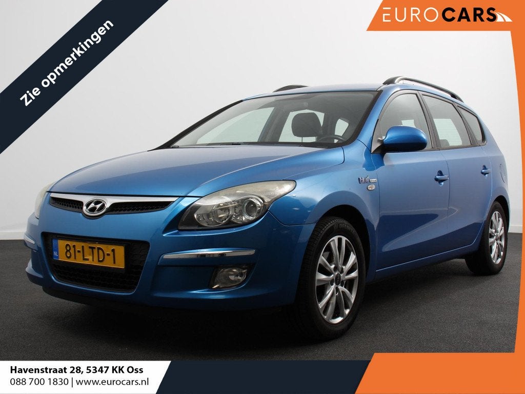 Hyundai i30 CW 1.6i Blue Dynamic Leder Climate Control Trekh, Auto's, Voorwielaandrijving, Stof, Gebruikt, 1591 cc