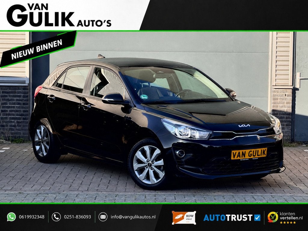 Kia Rio 1.0 T-GDi DynamicPlusLine | Winterpakket | Camera |, Voorwielaandrijving, Stof, Gebruikt, Zwart