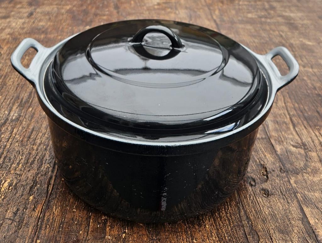 Gietijzeren braadpan made in France, Huis en Inrichting, Ophalen of Verzenden, Zo goed als nieuw, Gietijzer, Koekenpan of Braadpan